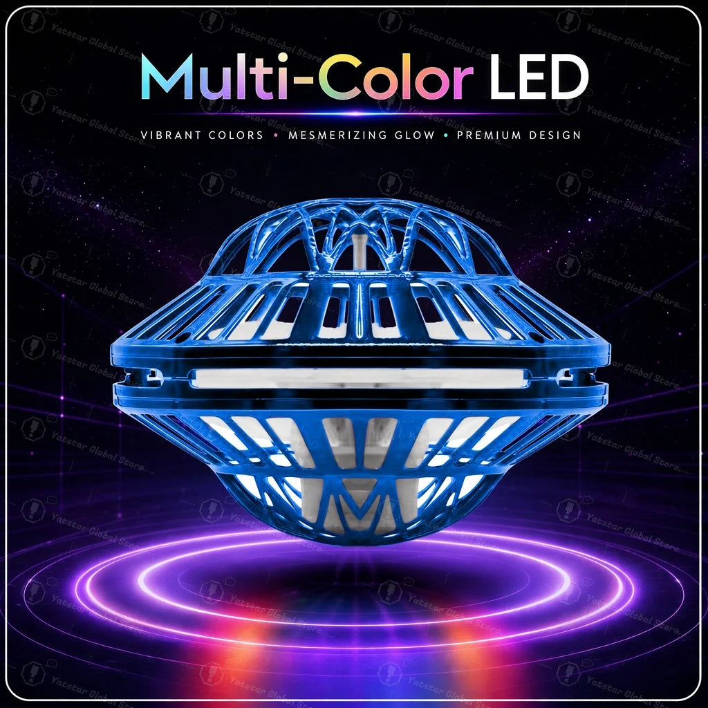 Flying Ball Children'S Hand Controlled Color LED Cosmic Globe 360 Rotating Suspension Ball Suitable for Indoor and Outdoor Toy