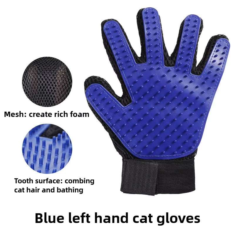 New Silicone Cat Hair Remove Gloves Rubber Pet Beauty Cleaning Grooming Effective Massage Dog Combs Floating Brush Glove