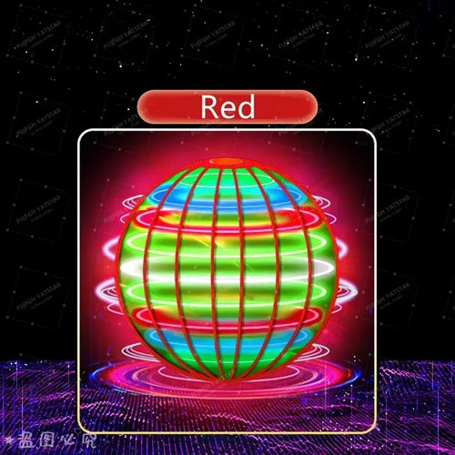 Flying Ball Children'S Hand Controlled Color LED Cosmic Globe 360 Rotating Suspension Ball Suitable for Indoor and Outdoor Toy