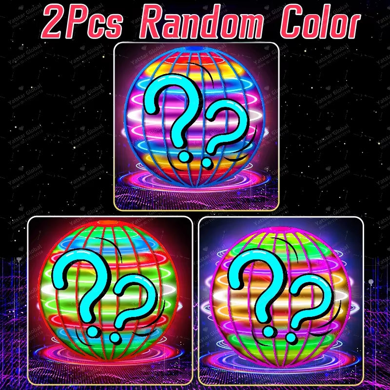 Flying Ball Children'S Hand Controlled Color LED Cosmic Globe 360 Rotating Suspension Ball Suitable for Indoor and Outdoor Toy
