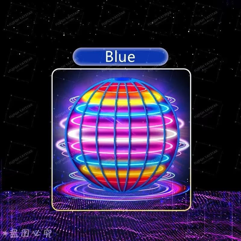 Flying Ball Children'S Hand Controlled Color LED Cosmic Globe 360 Rotating Suspension Ball Suitable for Indoor and Outdoor Toy