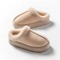 Fashion Women Fluffy Slippers for Autumn and Winter Indoor EVA Thick Sole Anti-Slip and Warm Unisex Slippers for Winter